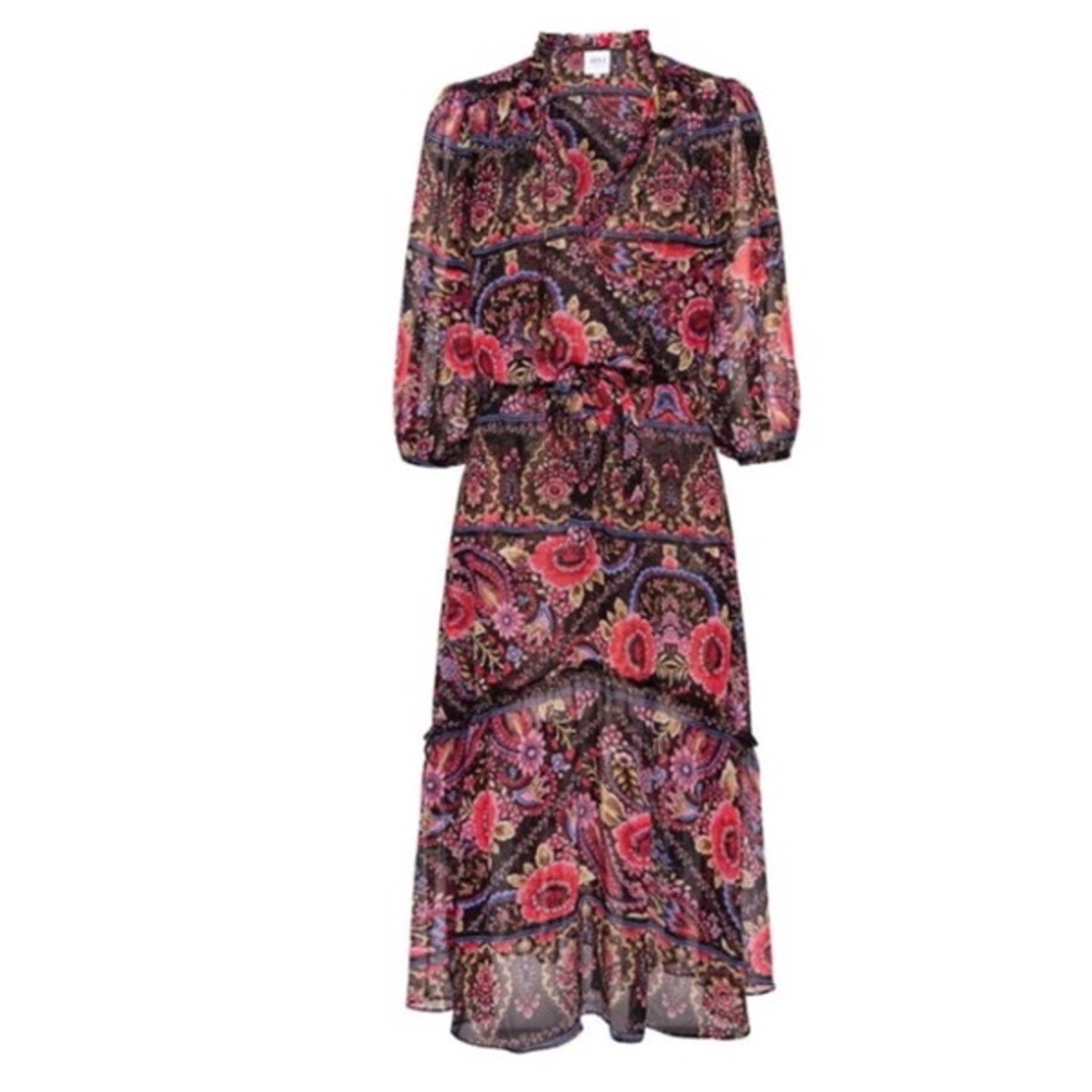 MISA Los Angeles Olivia Flora Valentina Midi Dress